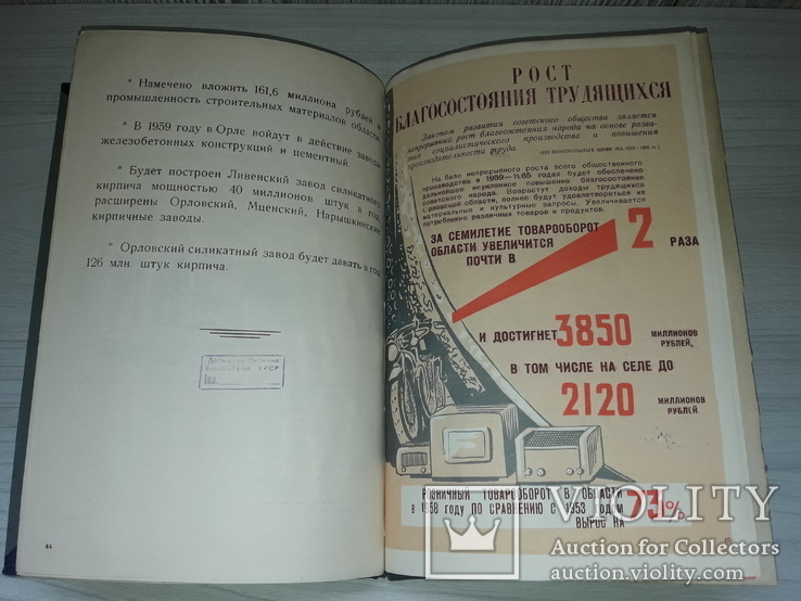 Семилетка наглядное пособие пропаганда СССР 1959 тираж 5000, фото №2