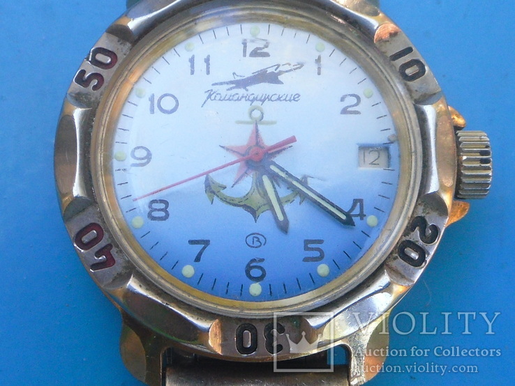 Часы,командирские,с браслетом на увереном ходу,, photo number 2