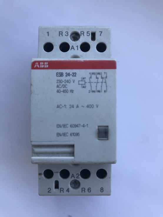 Контактор модульный ABB ESB 24-22, numer zdjęcia 7