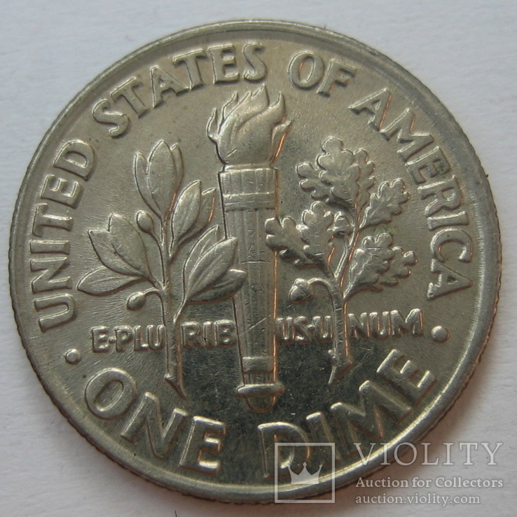США 10 центов 1993 года. D, фото №4