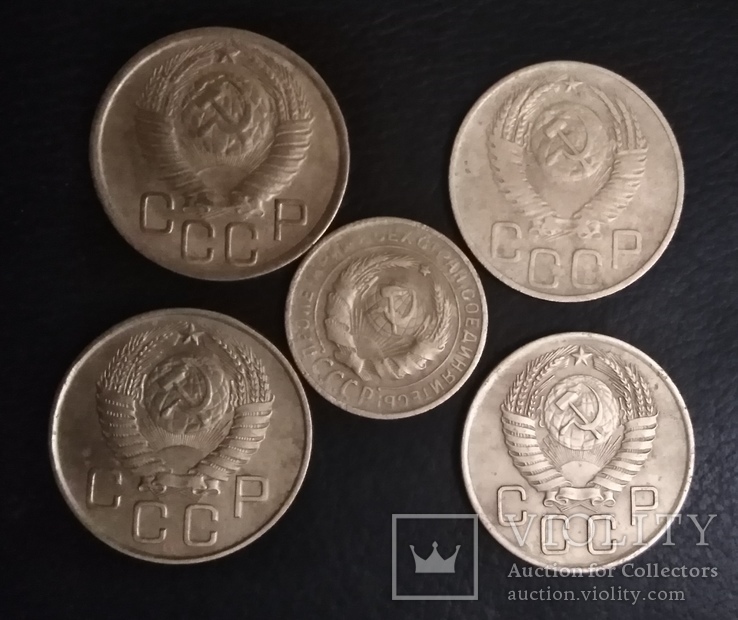 3 копейки 1949,1952,1954,1956 годов + 2 копейки 1930 года, фото №3