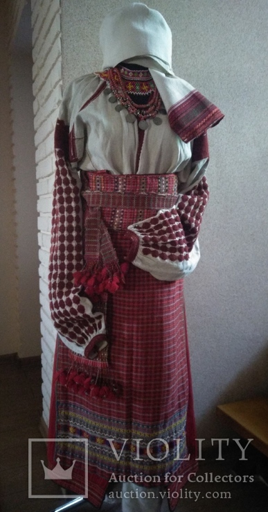 Старовинний національний одяг. Сорочка пояс крайка запаска обгортка, фото №8