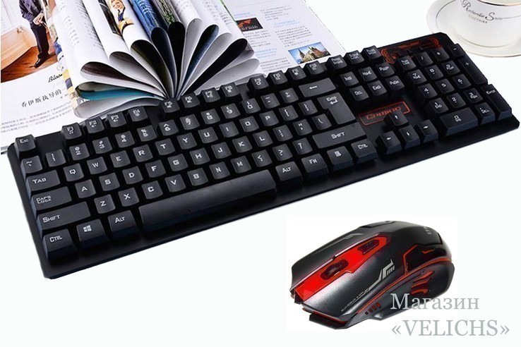 Комплект UKC HK6500 беспроводные клавиатура и мышь, фото №13