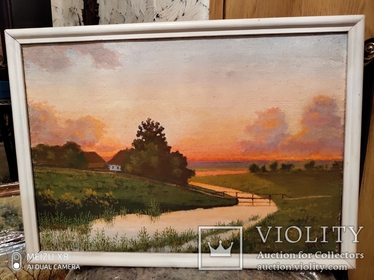 Картина в раме пейзаж,холст,масло автор Чернышенко