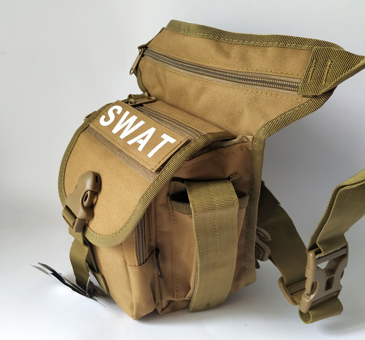 Тактическая набедренная сумка Swat качество ТОП черная, фото №4