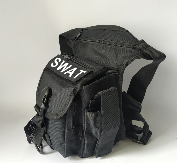 Тактическая набедренная сумка Swat качество ТОП черная, фото №6