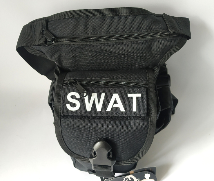 Тактическая набедренная сумка Swat качество ТОП черная, фото №8