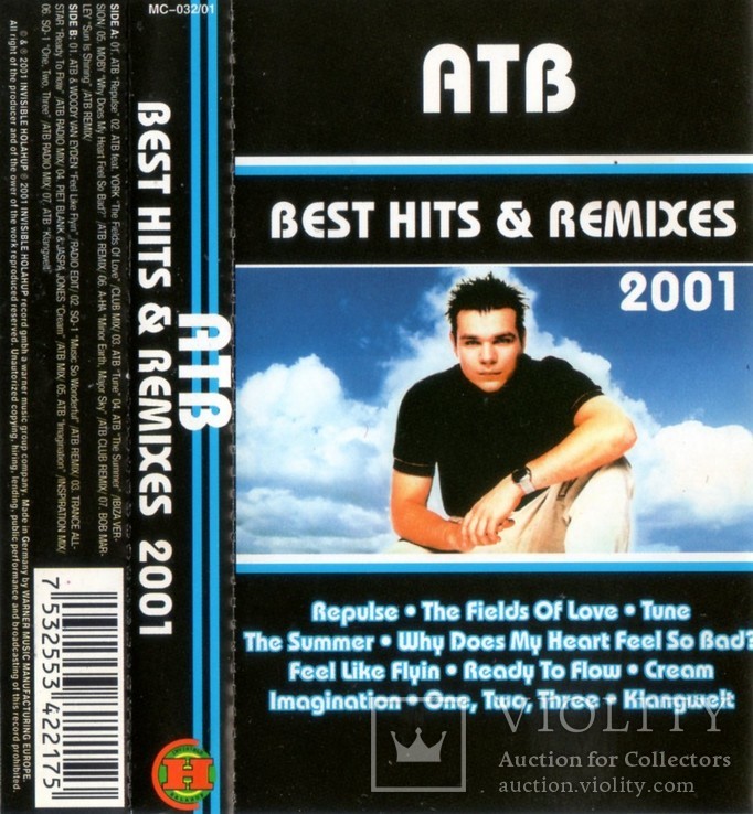 ATB. Andre Tanneberger (Best Hits &amp; Remixes) 2001. (MC). Кассета. South Records, фото №7