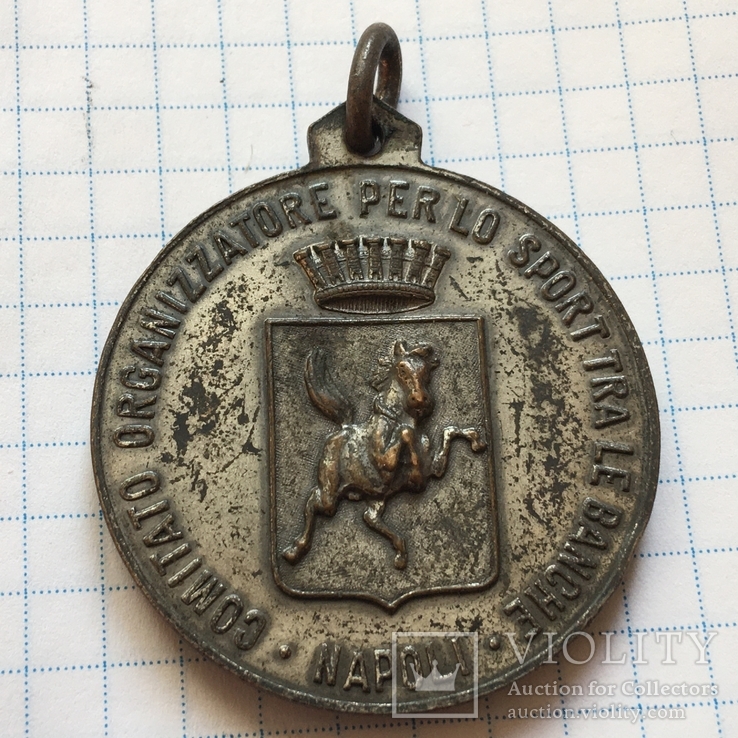 Медаль Napoli в тяж. метале, photo number 2