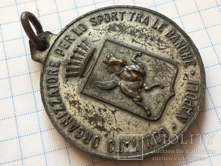 Медаль Napoli в тяж. метале, photo number 3