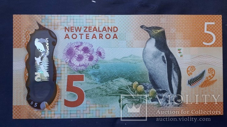 5 долларов Новая Зеландия Unc
