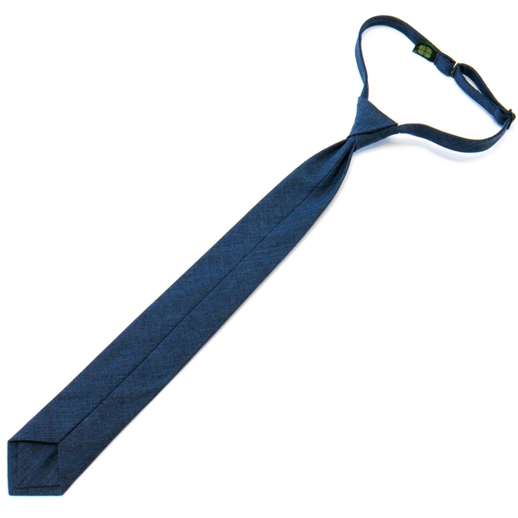 Підліткова краватка з вишивкою синя №715, фото №6