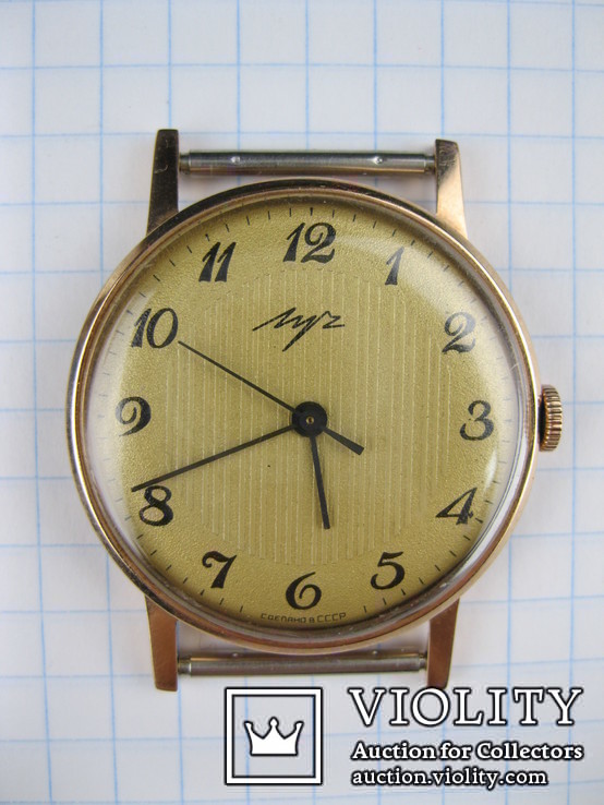 Часы Луч Золото 583 СССР, фото №2