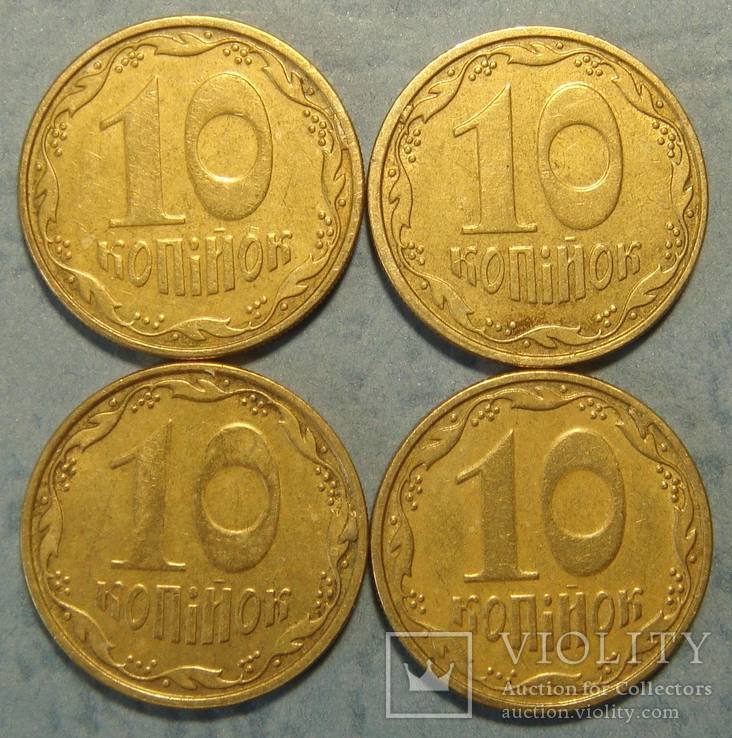 10 коп. 2006, 2007, 2008, `разные выкрошки реверса`, 8 монет.