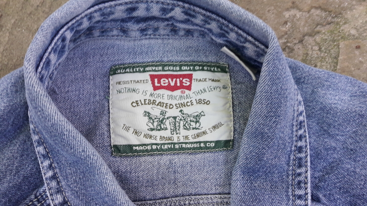 Фірмова джинсова сорочка Levi's., фото №6