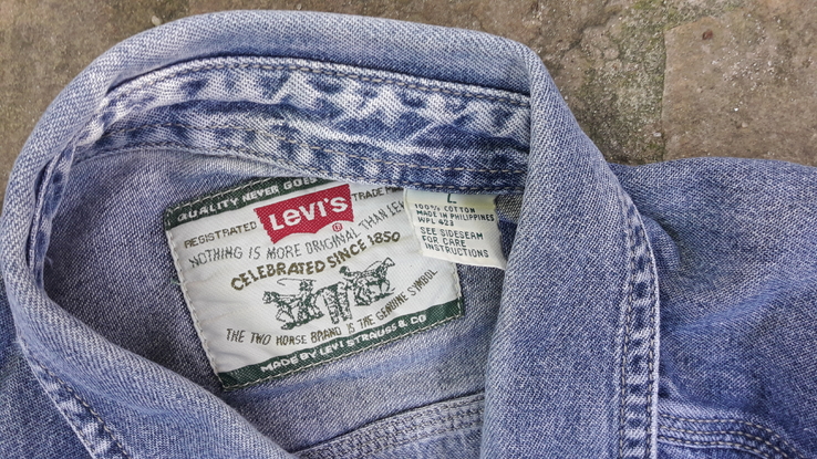 Фірмова джинсова сорочка Levi's., numer zdjęcia 7