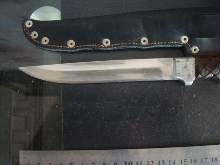 Охотничий нож,резная ручка, фото №5