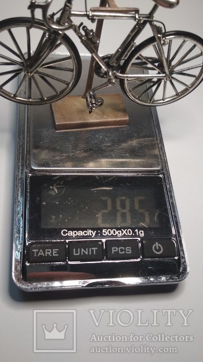 Серебряная миниатюра велосипед, Medusa,, фото №5