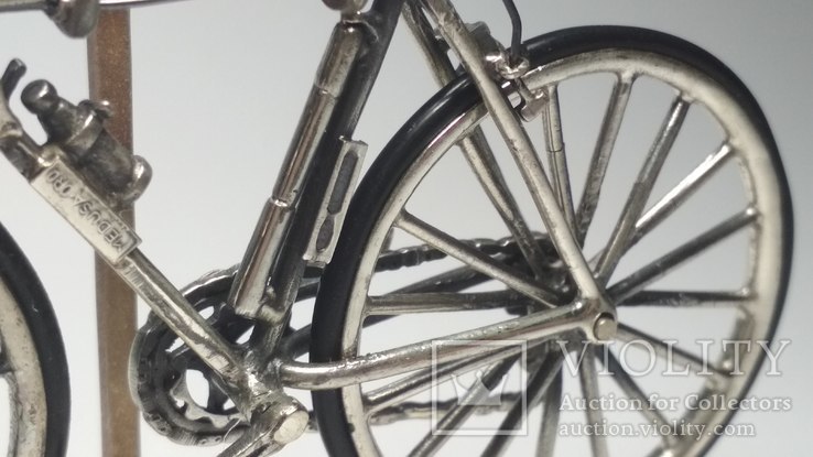 Серебряная миниатюра велосипед, Medusa,, фото №6