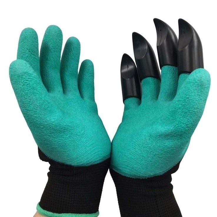 Садовые перчатки с когтями Garden Genie Gloves, фото №6