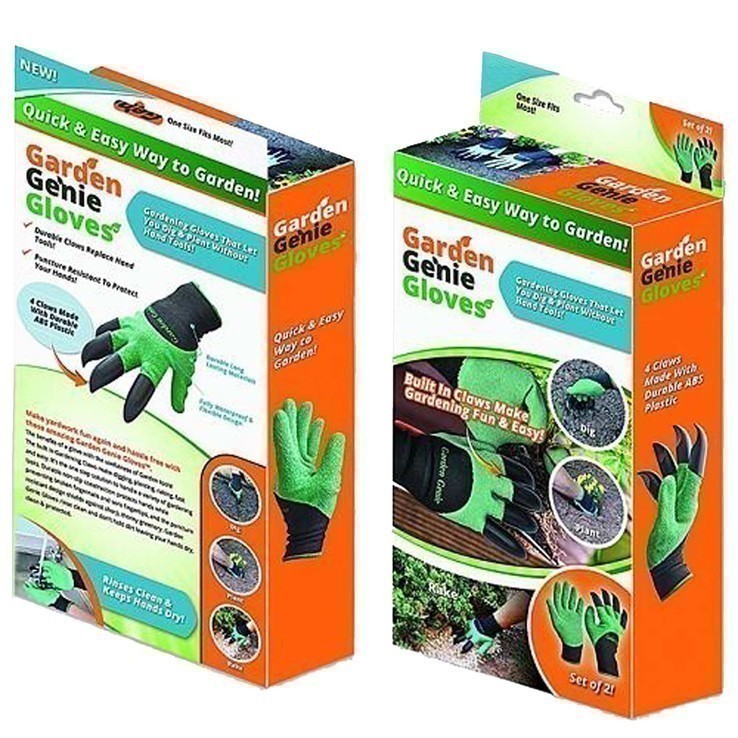 Садовые перчатки с когтями Garden Genie Gloves, фото №7