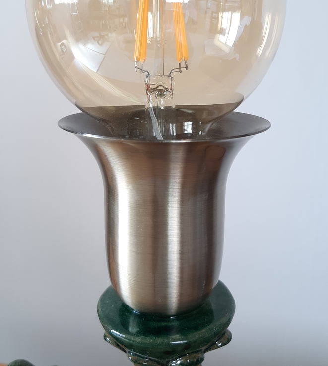 Эксклюзивная  настольная лампа из ретро подсвечника 2 шт, photo number 5