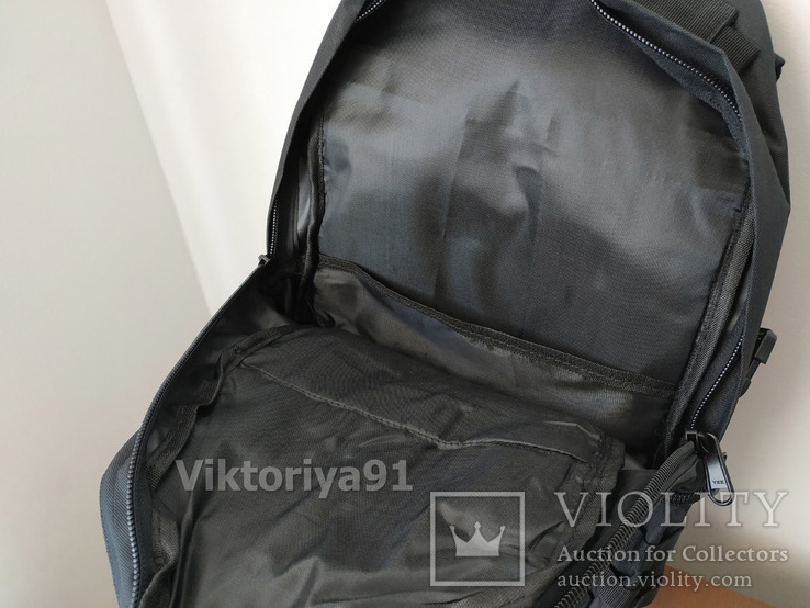 Тактический городской штурмовой рюкзак с системой M.O.L.L.E черный, фото №4