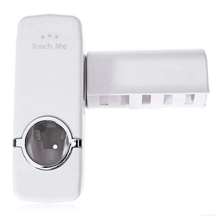 Дозатор автоматический зубной пасты Toothpaste Dispenser с держателем зубных щеток, фото №5
