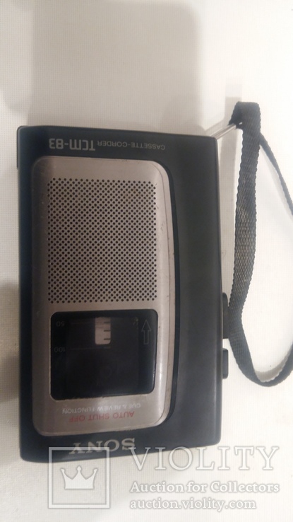 Винтажный диктофон  SONY tcm-83 рабочий, фото №2