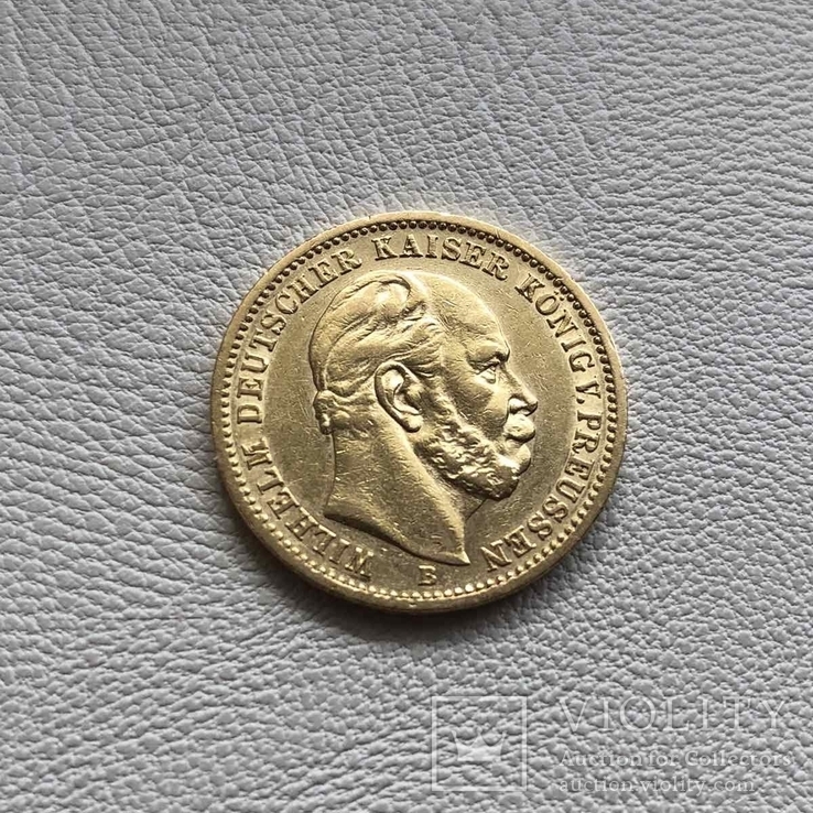 Пруссия 20 марок 1873-В год 7,96 грамм 900’, фото №2