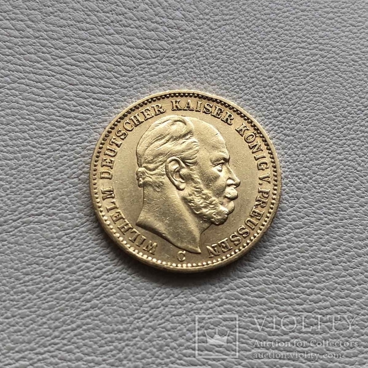Пруссия 20 марок 1874-С год 7,96 грамм 900’, фото №2