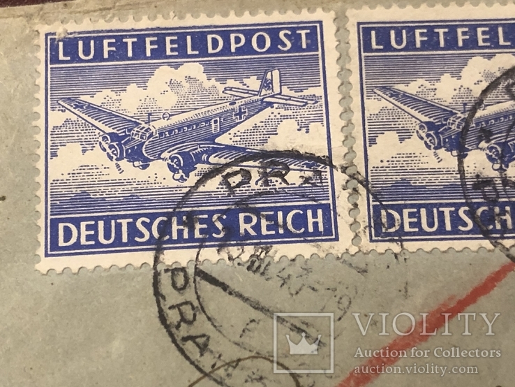 Марки Германии на почтовых открытках, фото №6