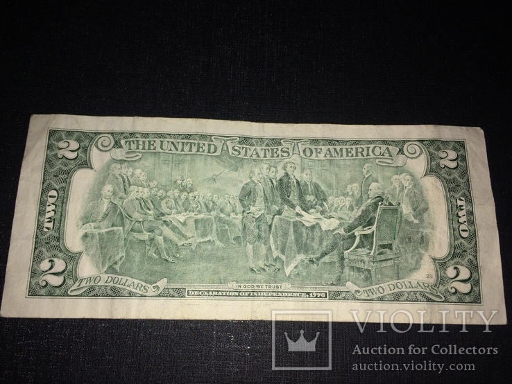 1976 года 2 доллара на счастье США / two dollars USA, фото №2