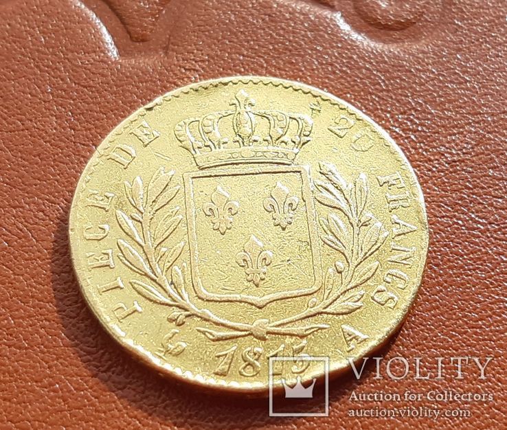  20 франков 1815 г. Людовик XVIII Франция, фото №5