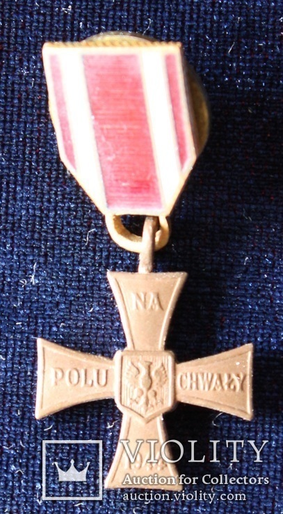 Польша. Крест Храбрых. Миниатюра.(3), фото №2