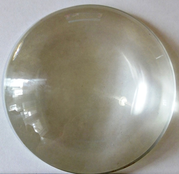Увеличительное стекло (линза), 112 мм.Стеклянная,плосковыпуклая.(Кратн 8-10х.См.фото)+*., photo number 9