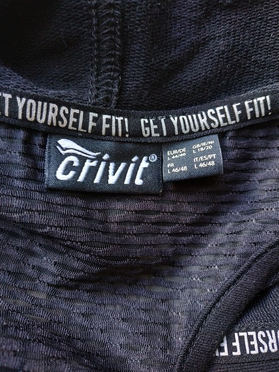 Майка спорт. с капюшоном CRIVIT ткани Top Cool и EcoVero p-p L(44-46)(состояние нового), photo number 7