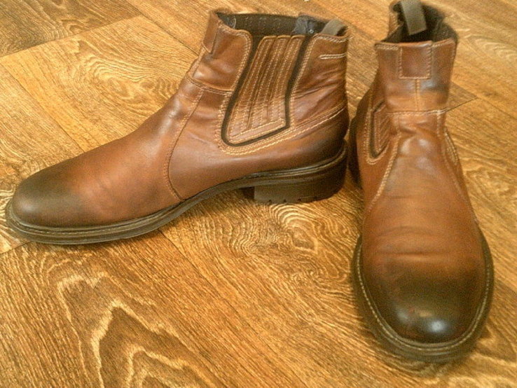 Genuine Rubber - фирменные ботинки (кожа) разм.44, фото №3