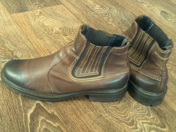 Genuine Rubber - фирменные ботинки (кожа) разм.44, фото №6