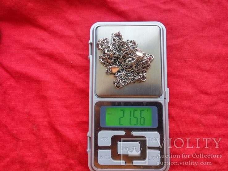 Цепочка серебреная ( 55 см ) ( вес 21 грамм ) ( 925 проба ) ( ширина 5 мм ), фото №5
