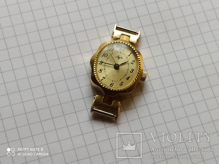 Часы Луч 1809 позолота АуХ, фото №2