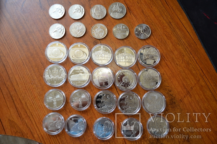 Набір пам'ятних монет різних років (29 монет), фото №4