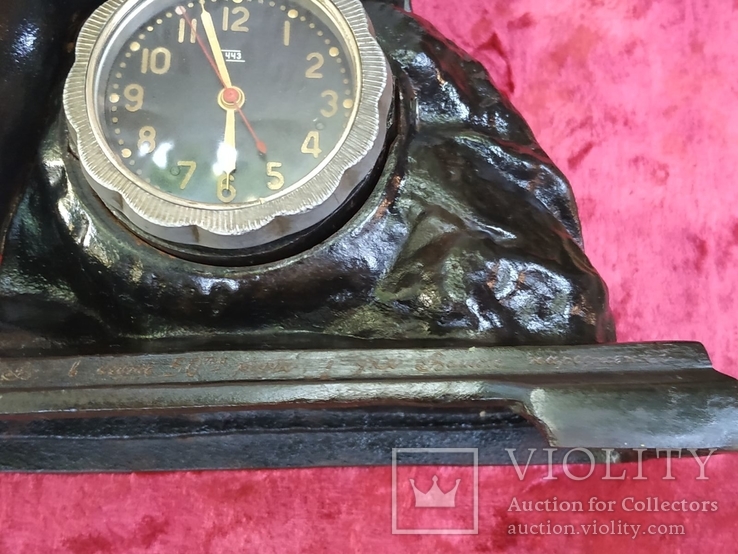 Чугунные часы " Материнство" с клеймом Касли1964 год СССР., фото №11
