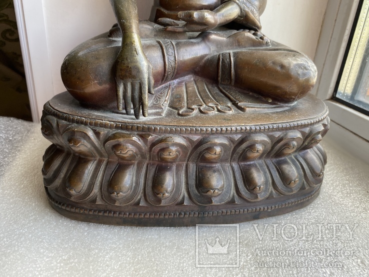 Скульптура статуэтка Будда старинная авторская подписная, фото №10