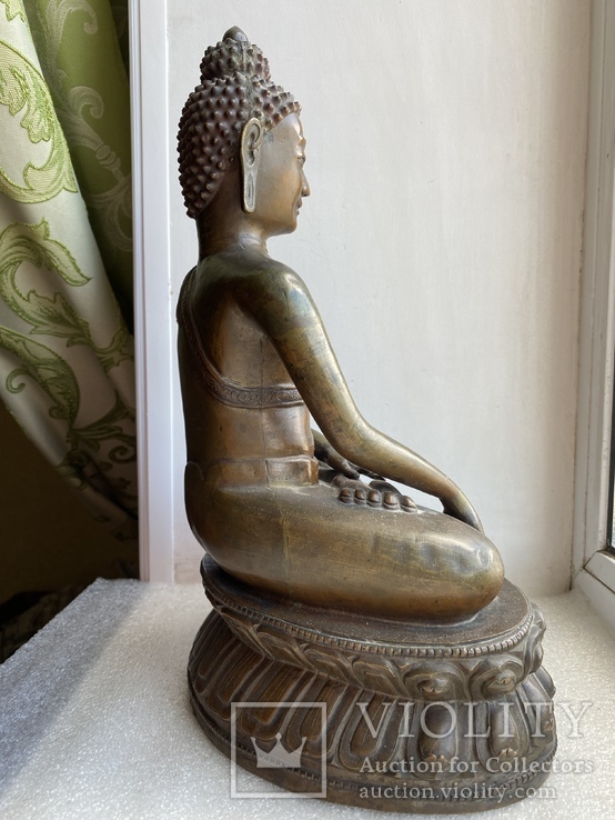 Скульптура статуэтка Будда старинная авторская подписная, фото №13