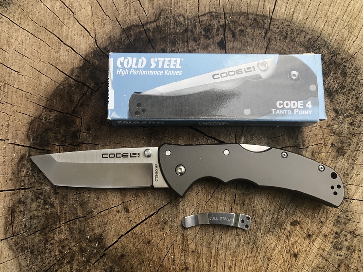 Складной нож Cold Steel Code 4 Tanto (оригинал), фото №5