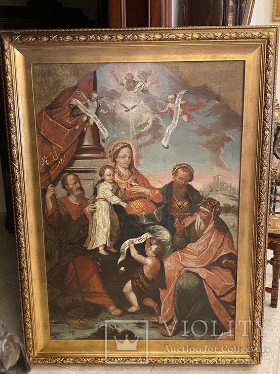 Икона Святое семейство Украина 1785 год, фото №2
