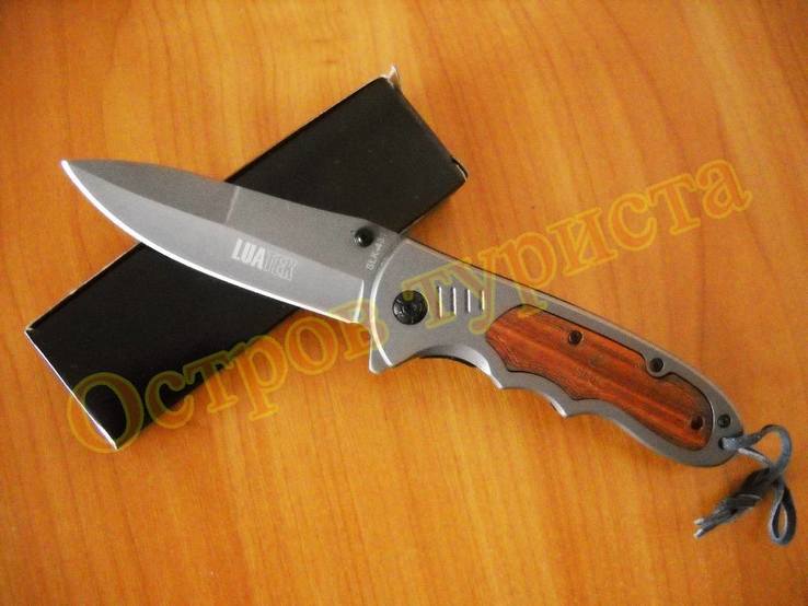 Нож складной Luatek Satin темляк,клипса, фото №2