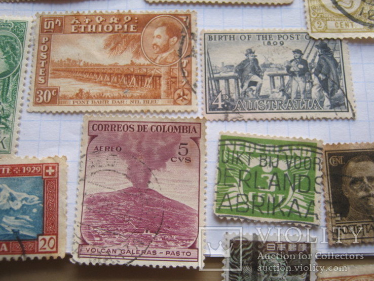 Старинные почтовые марки США и других стран  43 шт., фото №7