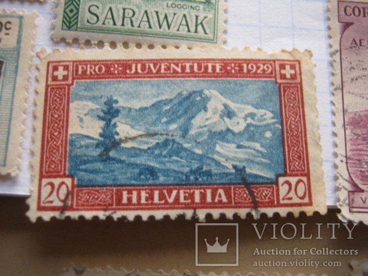 Старинные почтовые марки США и других стран  43 шт., фото №9